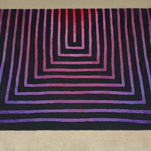 Pink Print Rug
