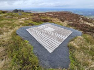 Trig Point Wall Hanging on West Nab Marsden Moor West Yorkshire